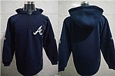 Atlanta Braves Navy Blue All Stitched Pullover Hoodie,baseball caps,new era cap wholesale,wholesale hats